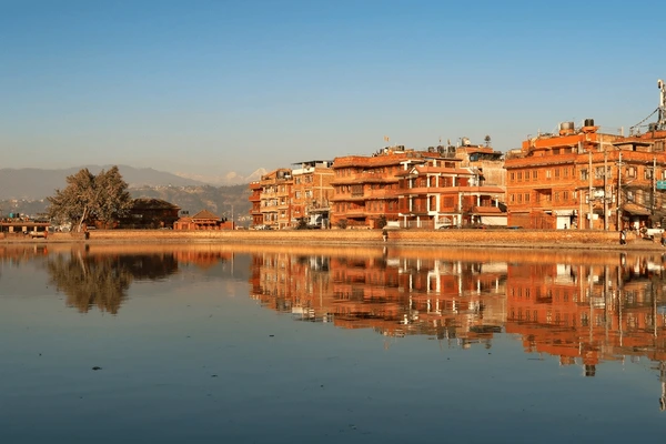 sunset at sidha pokhari