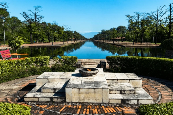 eternal flame in lumbini