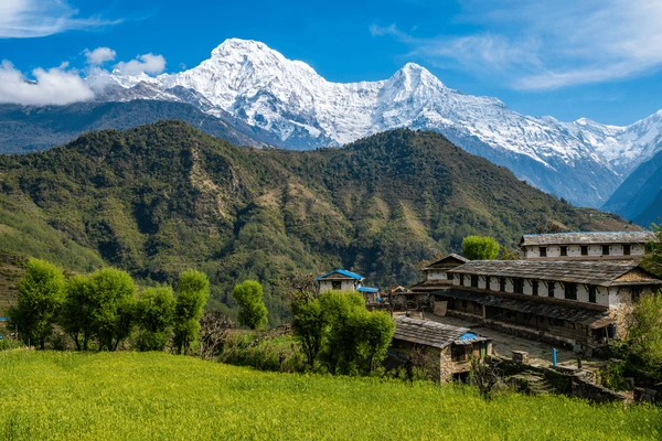beautiful view of annapurna